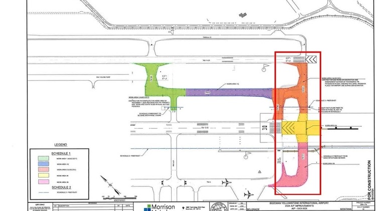 Runway 12-30 extension diagram 