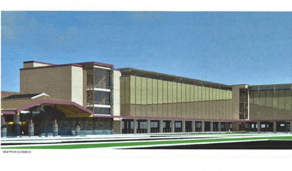 Multi-Use Parking Garage rendering